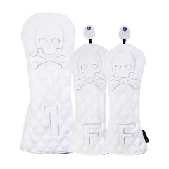 Sleek Black PU Golf Headcovers