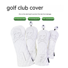 Sleek Black PU Golf Headcovers