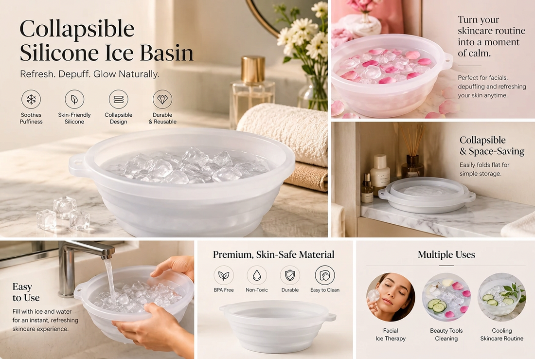 Collapsible Silicone Ice Basin