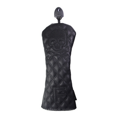 Sleek Black PU Golf Headcovers
