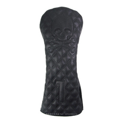 Sleek Black PU Golf Headcovers